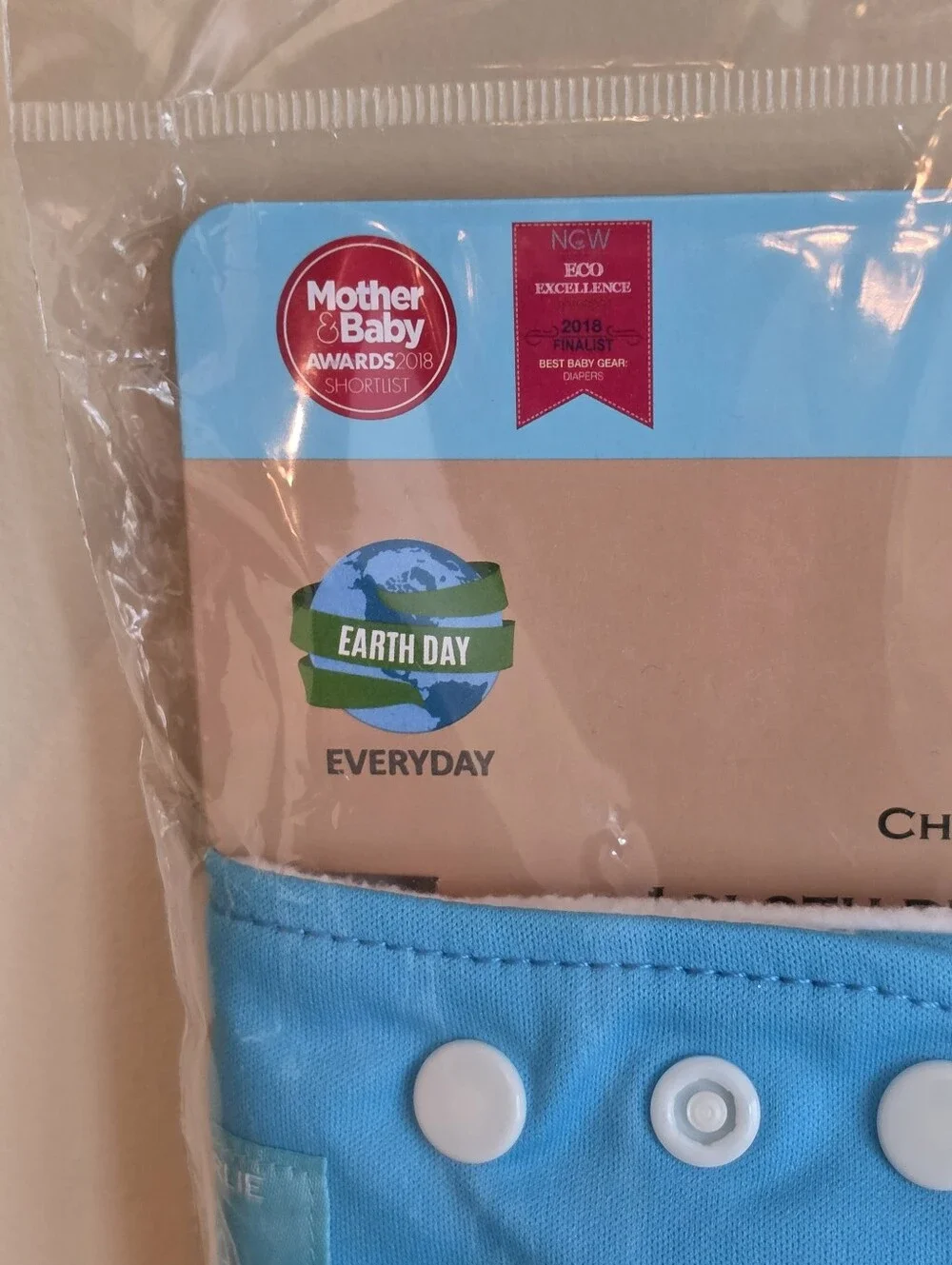 Charlie Banana Reusable One Size Diaper Cover - Blue NIP